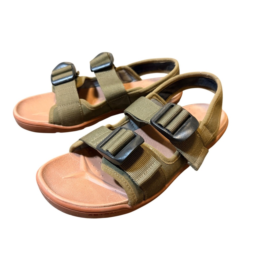 Astral Womens Webber W's Zero Drop PFD Adjustable Strap Sandals, Olive Green, 8